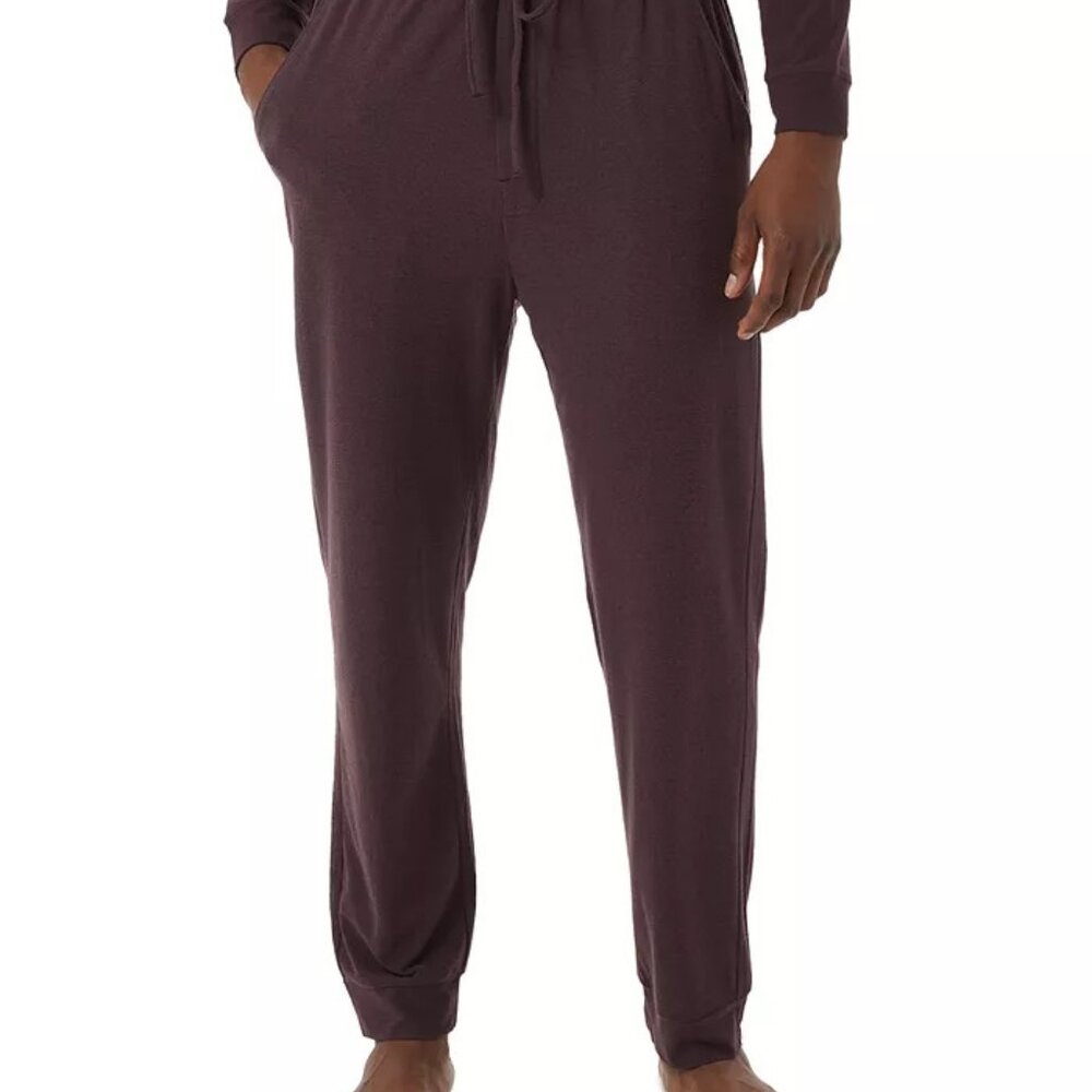 32 Degrees Men's Plush Heat Plum Large Pajama Pants - Brand New In Package